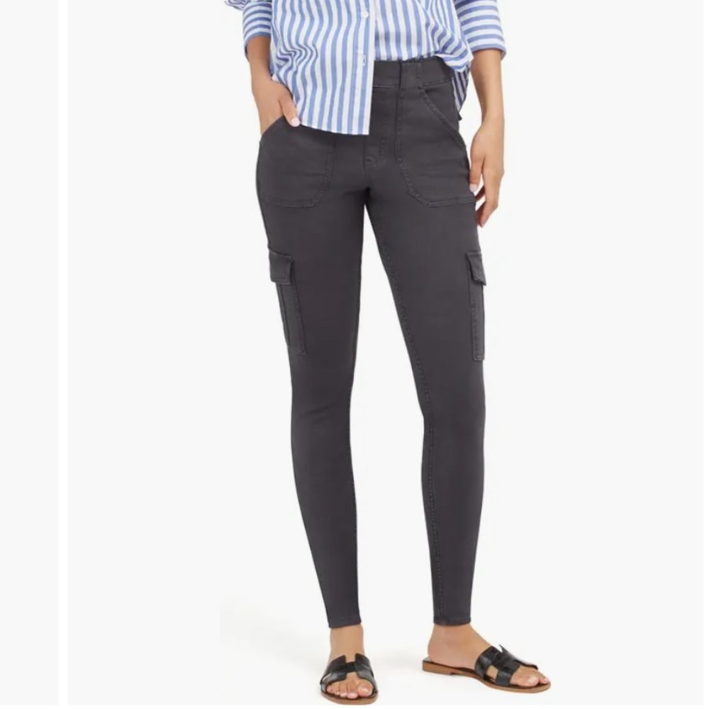 SPANX Dark Gray Cargo Skinny Pants